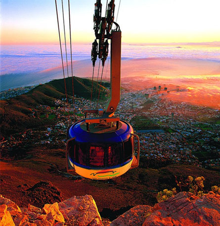 pod overlooking Cape Town in Africa
