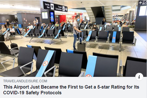 This Airport Just Became the First to Get a 50Star Rating for Its COVID-19 Safety Protocols