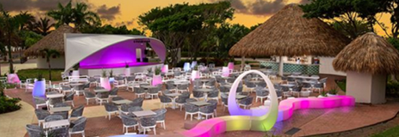 Sirenis stage and seating area
