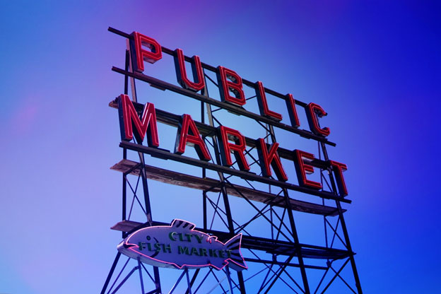 Seattle Public Market sign